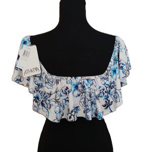 Athena Padded Bandeau Crop Top Size 8